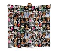 Princess Diana - Photo Collage- Memorabilia keepsake - 150 x 150cm Luxury Large Fleece Throw Blanket