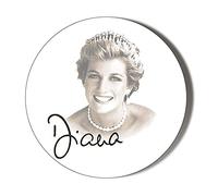 PRINCESS DIANA WITH SIGNATURE 45mm FRIDGE MAGNET