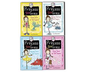 Princess Disgrace 4 Books Collection Pack Set By Lou Kuenzler (Princess DisGrace First Term at Tall Towers, Second Term at Tall Towers, Third Term at Tall Towers, Winterterm at Tall Towers)