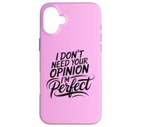 Princess Diva Self Love Motivational I'm Perfect Antisocial Case for iPhone 16 Plus
