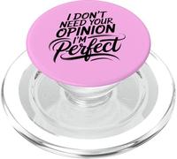 Princess Diva Self Love Motivational I'm Perfect Antisocial PopSockets PopGrip for MagSafe