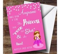 Princess Divorce/Break Up Personalised Card - Personalised Divorce & Break Up Card, Funny Divorce Card, Congratulations
