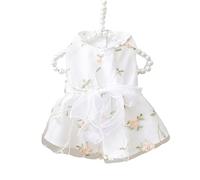 Princess Dog Dresses - Puppy Skirt with Lace & Bowknot - Shining Embroidery - X-Large for Girl - Wedding & Birthday Party