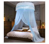 Princess Dome Mosquito Net Canopy for Kids - ct Protection Bed Canopy in Blue (1.5x2.0m) - Ideal for Girls' Bedrooms, Safe & Stylish Mosquito Netting