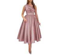 Princess Dress for Juniors Dress Sleeveless Short Off Shoulder Formal Evening Party Gown for Women YIAX158 Dusty Rose UK14