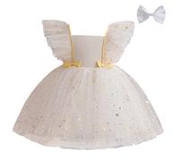 Princess Dress Girls, Christmas Dresses for Children, Tulle Dress, Square Neck Dresses, Star Print, Layered Tulle Evening Dress, Merry Christmas Party, Party Dresses, Clothing