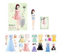 Princess Dress Sticker Book - Fun Fashion Activity For Kids, Reusable Sticker Playbook | Colorful Dress Up Scenes With Princess Themes, Creative Sticker Sets For Girls,