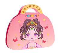 Princess Dress Up Game,Dress Up Game Set, Make Up On Paper D-i-y Girls Toys Kit,Young Girls Make Up And Dress Up Games, Sticker Activity Book, Crafts Sets Girls For Boys, Kid