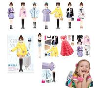 Princess Dress Up Sticker Book, Magnetic Dress Up Dolls, Magnetic Paper Dolls Book for Dress Up Princesses, Princess Magnetic Sticker Book, Magnet Sticker Book