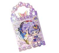 Princess Dress Up Stickers, Sticker Books for Girls, Reusable Dress Up Stickers "Princess Fashion" Activity Book | Waterproof Sticker Pad on the Theme "Multiple Outfits" Sticker Book for Klei