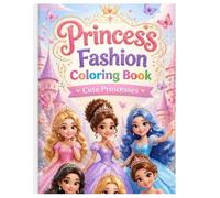 Princess fashion coloring book: Cute Princesses