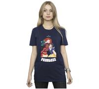Princess Fearless Cotton Boyfriend T-Shirt Disney Navy XL