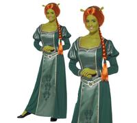 Princess Fiona Shrek Costume Adults Licensed Film Star Fancy Dress Outfit Ladies