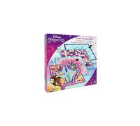 Princess Games Compendium, Enjoy 4 x Board Games, Nine Men's Morris, Draughts, Ludo, Ladders Game, Great Gift For Kids Aged 5+