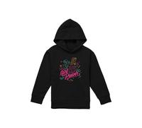 Princess Girl Power Jasmine, Rapunzel, Ariel Line Art Youth Kids Pull-Over Hoodie, Black Disney Black 5-6 Years