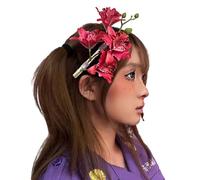 Princess Hair Clips Hairpin 2000s Flower Japonism Headdress Duckbill Clip Accessories Bridal Bangs Headdress