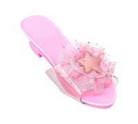 Princess High Heels Summer Costume for Children's Day Activities, Light Pink