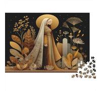 Princess Illustration,Rätsel Für Erwachsene 1000pcs (75x50cm),Herausforderungsspiele Desert Elements And Plant Elements