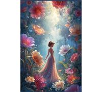 Princess in Fairytale Forest, Writing Journal/Notebook/Diary for Girls, 80 Lined Pages (6inx9in) - Softcover