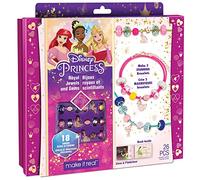 Make It Real Disney Princess Bracelet Making Kit Including Charms from Little Mermaid, Sleeping Beauty and Princess and The Frog - Girls Gifts