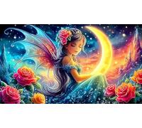 princess Jigsaw Puzzle 1000 Pieces Recycled Paper Educational Games Challenging Puzzles for Adults and Kids Age 12 Years Up 38x52cm/1000pcs