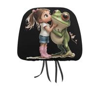 Princess Kisses The Frog Car Headrest Covers Seat Head Rest Protector