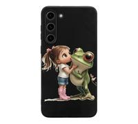 Princess Kisses The Frog Phone Case Compatible with Samsung S23/Plus/Ultra Protective Case Mobile Phone Cover