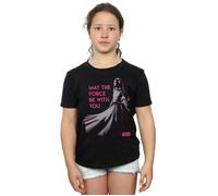 Princess Leia Force Cotton T-Shirt Star Wars Black 9 Years