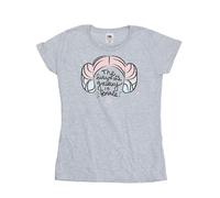 Princess Leia Future Of The Galaxy Cotton T-Shirt Star Wars Grey XL