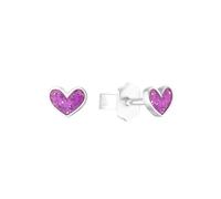 Princess Lillifee Children Earrings Ear Studs Silver Heart Enamel 2036441