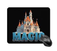 Princess Magic Kingdom Magical Mouse Pad Non-Slip Computer Mouse Mat | 25*30cm,Waterproof,Mousepad,with Rubber Base,Square,for Women Men