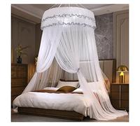 Princess Mosquito Net Canopy - ct Protection Bed Canopy for Girls' Bedroom, White 1.8x2.0m, Ideal for Kids, Stylish Dome Design, Bug-Free Sleep Solution