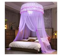 Princess Mosquito Net Canopy for Kids - Purple Dome ct Protection Bed Canopy, 1.8x2.2m - Ideal for Girls' Bedrooms, Anti-Mosquito Netting for Sweet Dreams