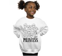 Princess Multi Faces Sweatshirt Disney White 9 Years