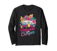 Princess of the Camper Van Retro Glamping Design Long Sleeve T-Shirt