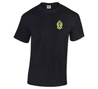 Princess of Wales's Royal Regiment Embroidered T-Shirt - Black - 4X Large