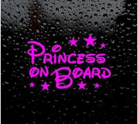 Princess On Board Safety Sign Cute Car Decal Vinyl Sticker New