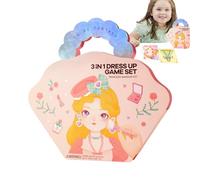 Princess Paper Doll Kit - Dress Up Game, Activity Book, Creative Paper Fashion Toy, DIY Makeup With Mix Match Dresses | Fun Learning Play Kit For Girls Boys Kids