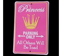 Princess Parking Only - All Others Will Be Toad Tin Sign Metal Tin Sign 8X12 Inches