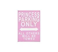 Princess Parking Only No Parking Tin Sign Tin Sign Metal Tin Sign 8X12 Inches