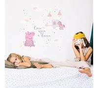 Princess Peppa Pig Wall Stickers - Officially Licensed Kids' Room Décor, Easy-to-Apply Wall Decals for Boys and Girls Bedrooms, Playrooms & Nurseries