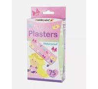 Princess Plasters - 75 Pack | Waterproof Kids Plasters with Cute Princess Designs | Fun First Aid for Girls | Assorted Sizes for Cuts & Scrapes