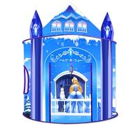Princess Play Tent for Girls Ice Castle Imaginative Fairy Tale Pretend Game Playhouse Indoor Outdoor Pop Up Kids Tent Toy Gift for Children Toddlers Festival Birthday Party