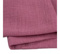 Princess Red Washed Cotton Linen Fabric - Soft Slub Cotton for Dresses Trousers Skirts Blouses Curtains Cushions Tablecloths Throws Tea Towels - 200 x 135 cm Sold by the Metre