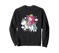 Princess riding a Unicorn Horse Sweatshirt