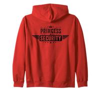 Princess Security Protection Castle Royal Birthday Girls Zip Hoodie
