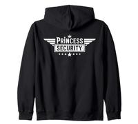 Princess Security Protection Castle Royal Birthday Girls Zip Hoodie