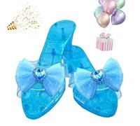 Princess Shoes - ABS White Crystal Heels PP 80G Lightweight | Cośplay Prop High Heels, Design Against Slip, eł Cosplay Stage, the Little Prinćess Dress Up Sapphoes | Finge Play, Carniva, Light blue
