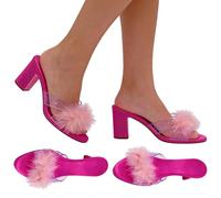 Princess Shoes Cosplay - Crystal Style Slippers 18.5x4.5cm, Costume Accessory Pair 80g | Lightweight structure provides a comfortable wearing experience Supports eye-catching display scene Ve