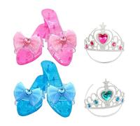 Princess Shoes for Fancy Dress | High Wedges for Role Play with , Children's Shoes - for Parties Carnival Holidays Shows Theatre Family Meetings